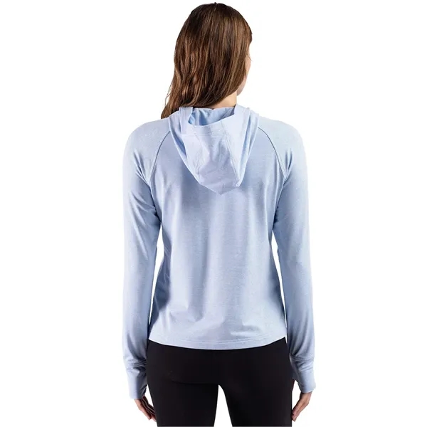 Cutter & Buck Adapt Recycled Soft Knit Stripe Womens Hood...