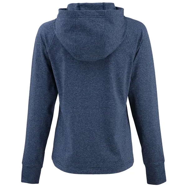 Cutter & Buck Adapt Recycled Soft Knit Stripe Womens Hood...