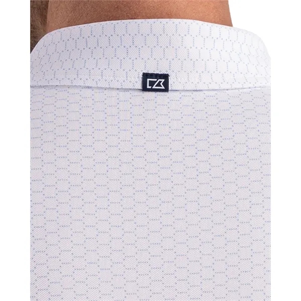 Cutter & Buck Virtue Recycled Hex Print Featherlight Piqu...