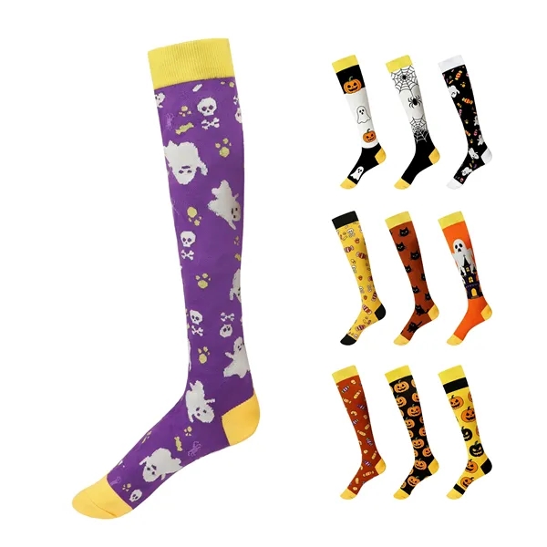 Jacquard Custom Unisex Knee High Socks