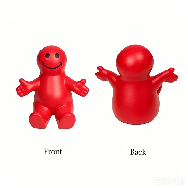 Custom Happy Dude Cell Phone Stand Stress Ball