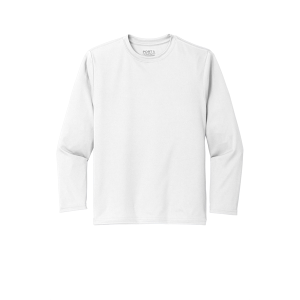 Port & Company Youth Long Sleeve Performance Tee - Port & Company Youth Long Sleeve Performance Tee - Image 3 of 35