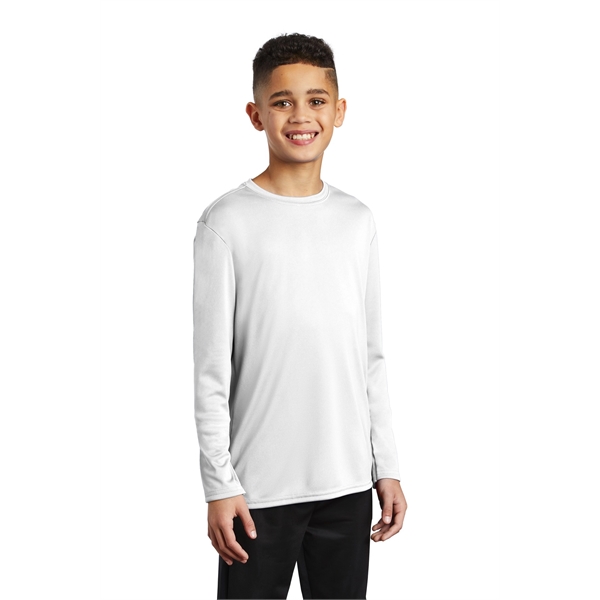 Port & Company Youth Long Sleeve Performance Tee - Port & Company Youth Long Sleeve Performance Tee - Image 4 of 35