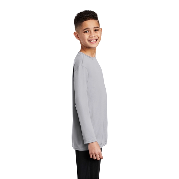 Port & Company Youth Long Sleeve Performance Tee - Port & Company Youth Long Sleeve Performance Tee - Image 8 of 35