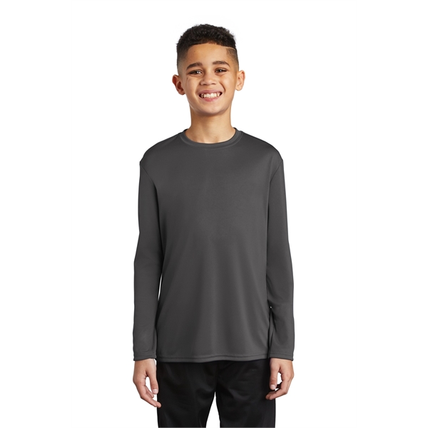 Port & Company Youth Long Sleeve Performance Tee - Port & Company Youth Long Sleeve Performance Tee - Image 11 of 35