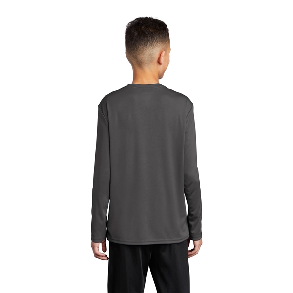 Port & Company Youth Long Sleeve Performance Tee - Port & Company Youth Long Sleeve Performance Tee - Image 12 of 35