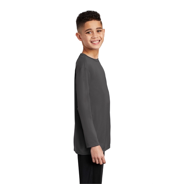 Port & Company Youth Long Sleeve Performance Tee - Port & Company Youth Long Sleeve Performance Tee - Image 13 of 35