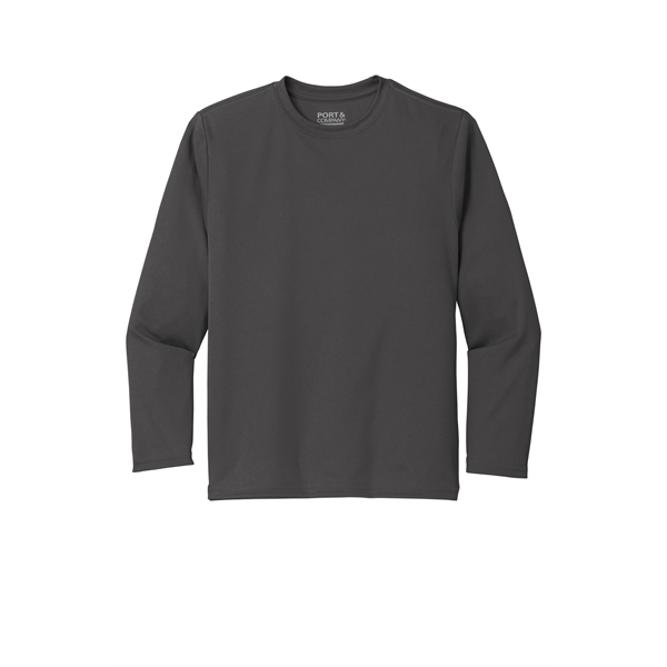 Port & Company Youth Long Sleeve Performance Tee - Port & Company Youth Long Sleeve Performance Tee - Image 14 of 35