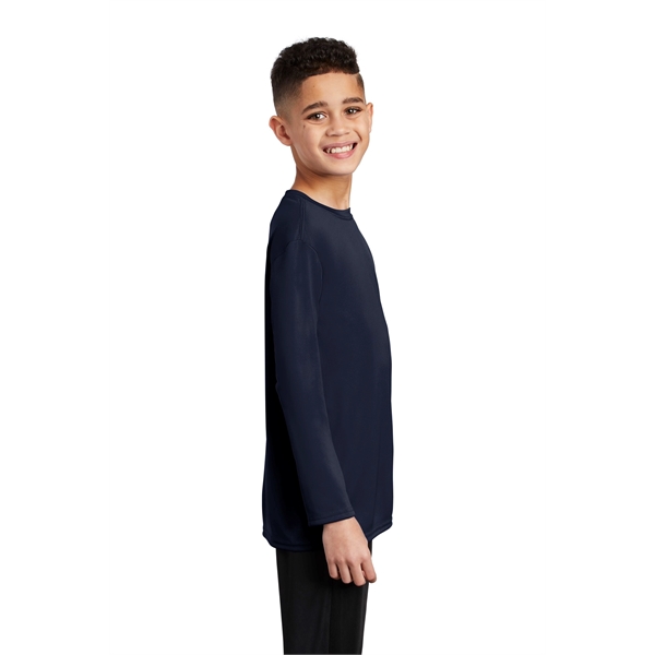 Port & Company Youth Long Sleeve Performance Tee - Port & Company Youth Long Sleeve Performance Tee - Image 17 of 35