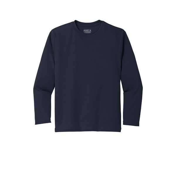 Port & Company Youth Long Sleeve Performance Tee - Port & Company Youth Long Sleeve Performance Tee - Image 18 of 35