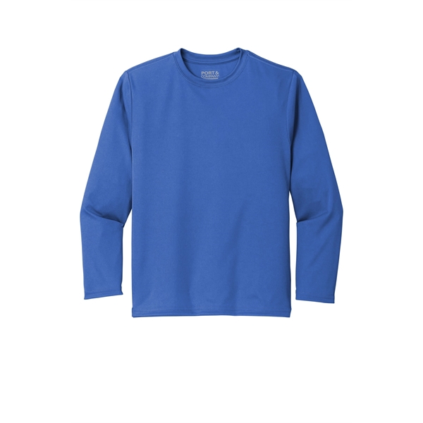 Port & Company Youth Long Sleeve Performance Tee - Port & Company Youth Long Sleeve Performance Tee - Image 32 of 35