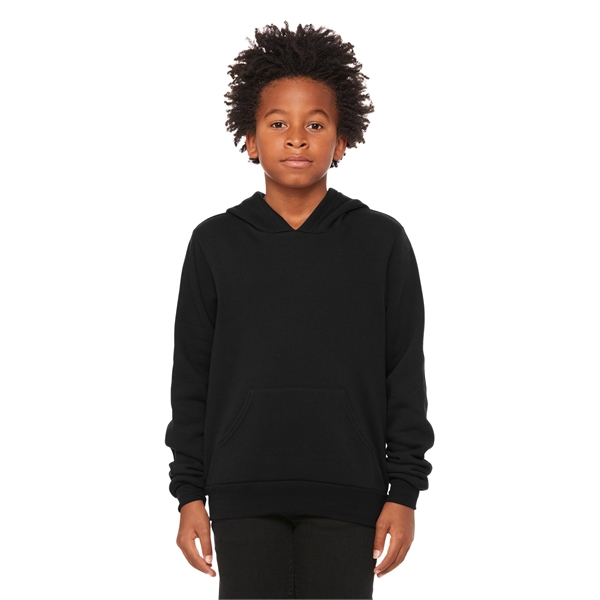 BELLA+CANVAS Youth Sponge Fleece Pullover Hoodie - BELLA+CANVAS Youth Sponge Fleece Pullover Hoodie - Image 6 of 22