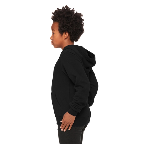 BELLA+CANVAS Youth Sponge Fleece Pullover Hoodie - BELLA+CANVAS Youth Sponge Fleece Pullover Hoodie - Image 8 of 22