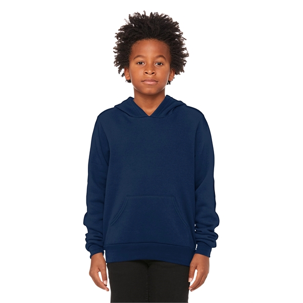 BELLA+CANVAS Youth Sponge Fleece Pullover Hoodie - BELLA+CANVAS Youth Sponge Fleece Pullover Hoodie - Image 16 of 22
