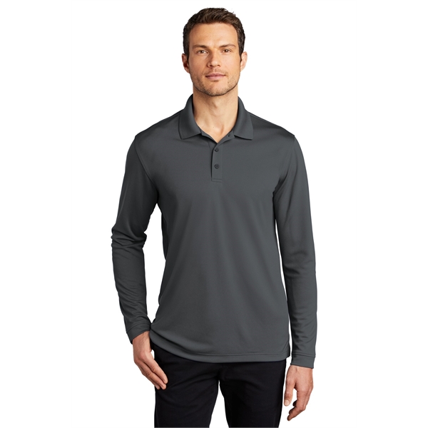 Port Authority Dry Zone UV Micro-Mesh Long Sleeve Polo - Port Authority Dry Zone UV Micro-Mesh Long Sleeve Polo - Image 6 of 49