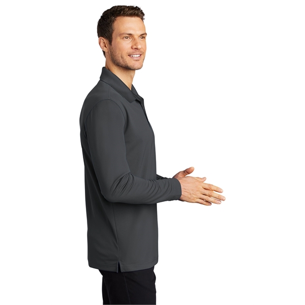 Port Authority Dry Zone UV Micro-Mesh Long Sleeve Polo - Port Authority Dry Zone UV Micro-Mesh Long Sleeve Polo - Image 8 of 49