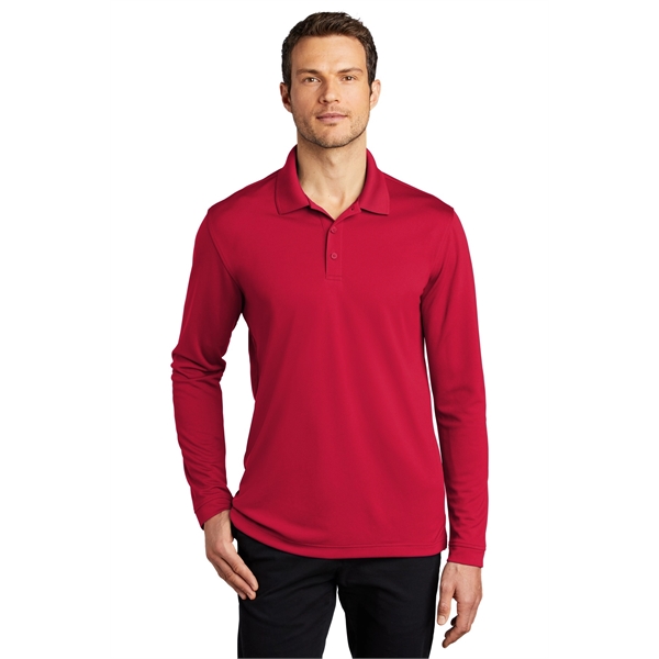 Port Authority Dry Zone UV Micro-Mesh Long Sleeve Polo - Port Authority Dry Zone UV Micro-Mesh Long Sleeve Polo - Image 11 of 49