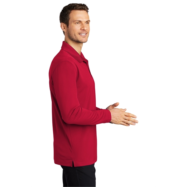 Port Authority Dry Zone UV Micro-Mesh Long Sleeve Polo - Port Authority Dry Zone UV Micro-Mesh Long Sleeve Polo - Image 13 of 49