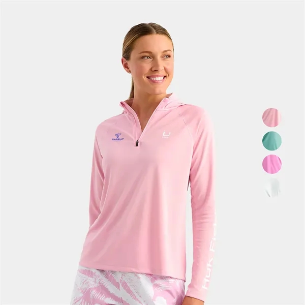 Huk® Women's HydroCool Performance Full Sleeve Quarter Zip