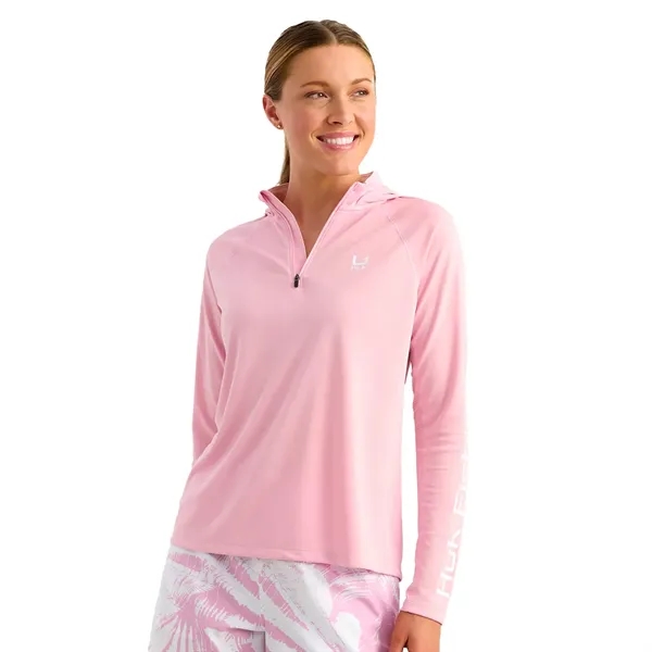 Huk® Women's HydroCool Performance Full Sleeve Quarter Zip