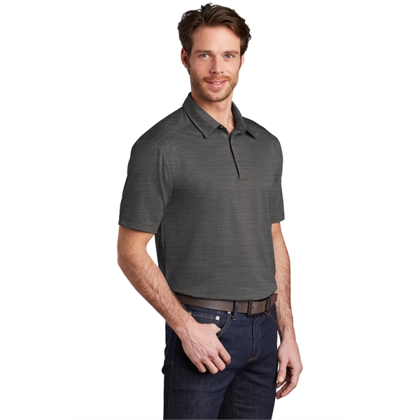 Port Authority Stretch Heather Polo - Port Authority Stretch Heather Polo - Image 4 of 20