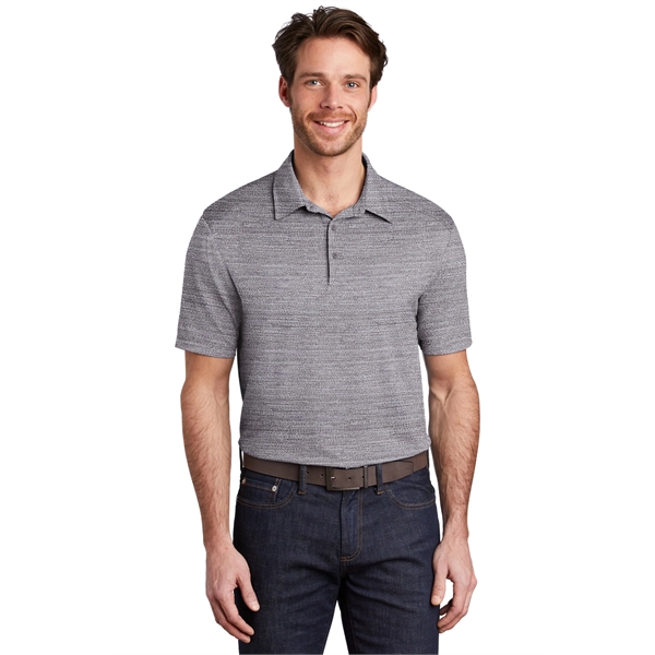 Port Authority Stretch Heather Polo - Port Authority Stretch Heather Polo - Image 6 of 20