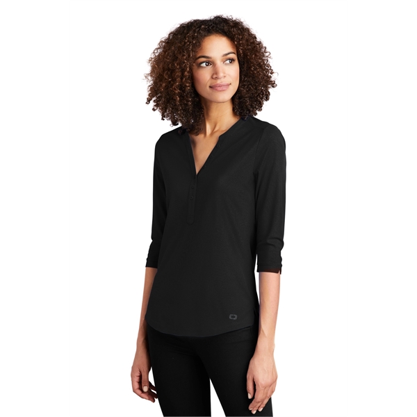 OGIO Women's Jewel Henley - OGIO Women's Jewel Henley - Image 4 of 25