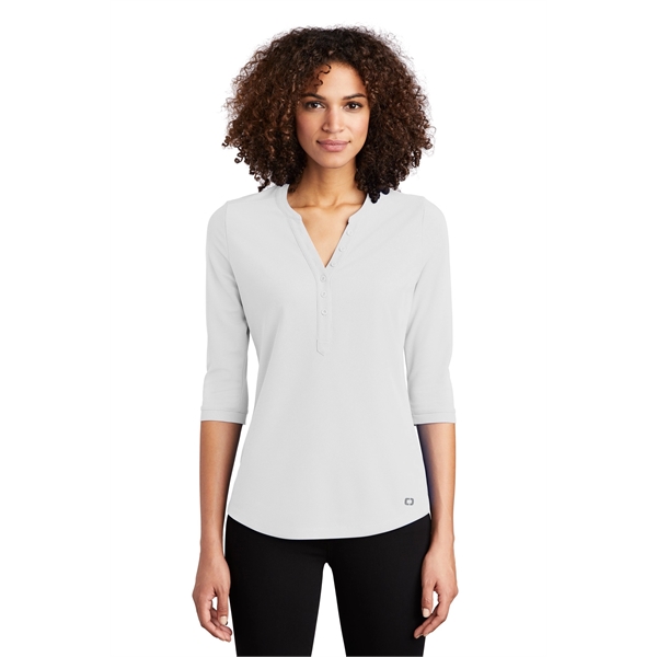 OGIO Women's Jewel Henley - OGIO Women's Jewel Henley - Image 6 of 25