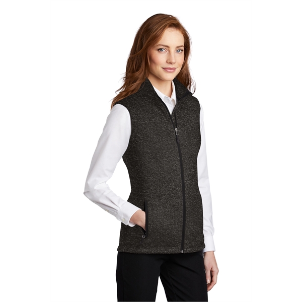 Port Authority Women's Sweater Fleece Vest - Port Authority Women's Sweater Fleece Vest - Image 4 of 15