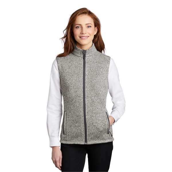 Port Authority Women's Sweater Fleece Vest - Port Authority Women's Sweater Fleece Vest - Image 6 of 15