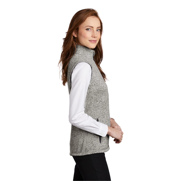 Port Authority Women's Sweater Fleece Vest - Port Authority Women's Sweater Fleece Vest - Image 8 of 15