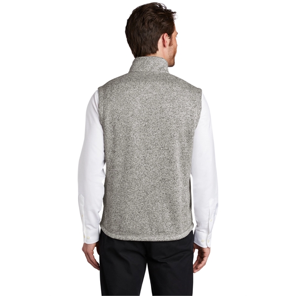 Port Authority Sweater Fleece Vest - Port Authority Sweater Fleece Vest - Image 7 of 10