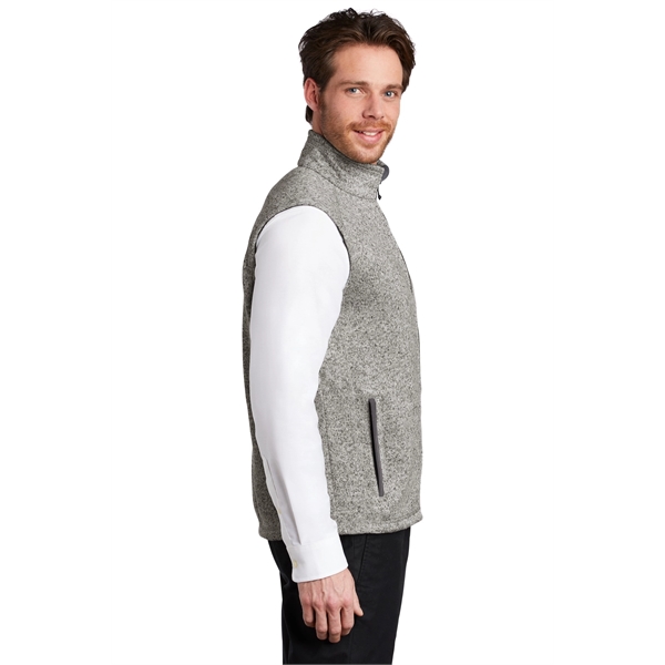 Port Authority Sweater Fleece Vest - Port Authority Sweater Fleece Vest - Image 8 of 10