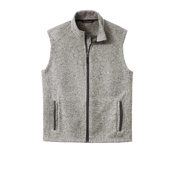 Port Authority Sweater Fleece Vest - Port Authority Sweater Fleece Vest - Image 9 of 10