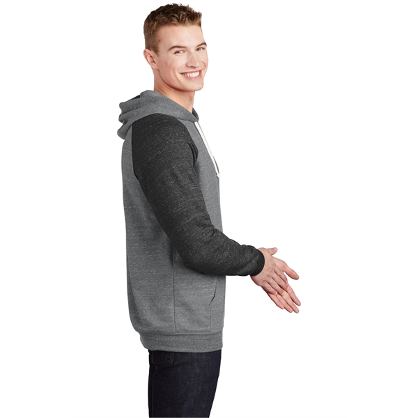 Jerzees Snow Heather French Terry Raglan Hoodie - Jerzees Snow Heather French Terry Raglan Hoodie - Image 12 of 30