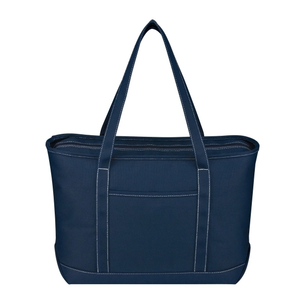 Large Cotton Canvas Yacht Tote Bag - Large Cotton Canvas Yacht Tote Bag - Image 2 of 3