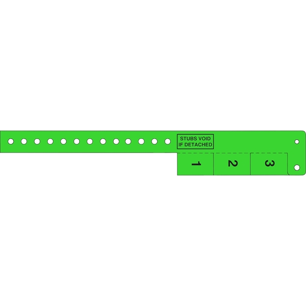 3 Tab Wristband - 3 Tab Wristband - Image 1 of 6