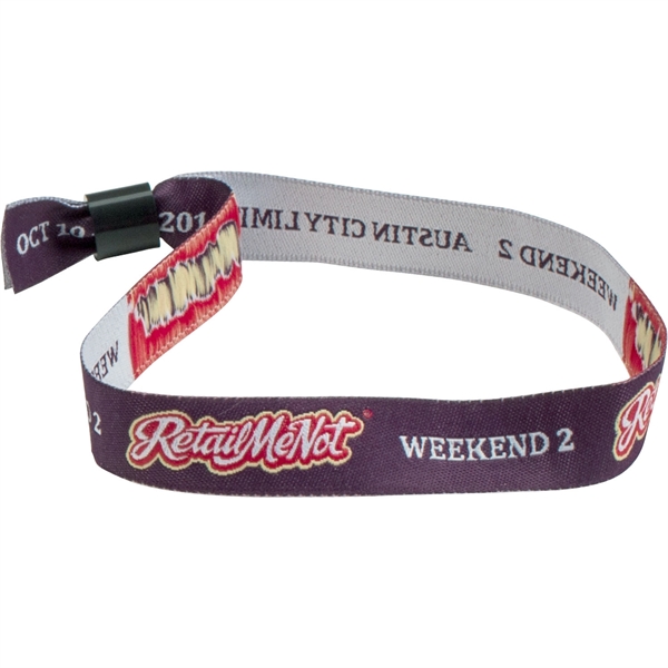 Woven Wristband with Locking Ball - Woven Wristband with Locking Ball - Image 1 of 1