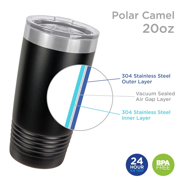 20 oz Polar Camel Ringeck Vacuum Insulated Tumbler w/ Lid - 20 oz Polar Camel Ringeck Vacuum Insulated Tumbler w/ Lid - Image 1 of 41