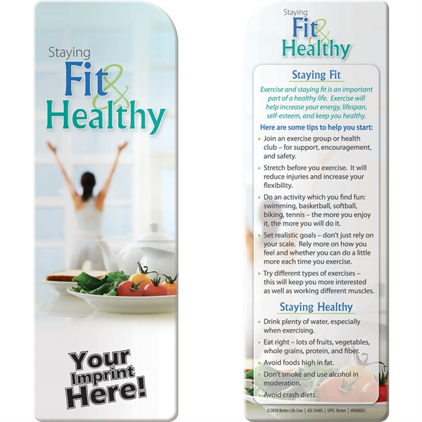 Bookmark - Staying Fit and Healthy - Bookmark - Staying Fit and Healthy - Image 0 of 3