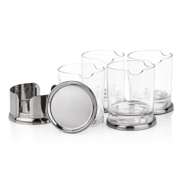 Baldoni Coasters & Veradero On-the-Rocks Set