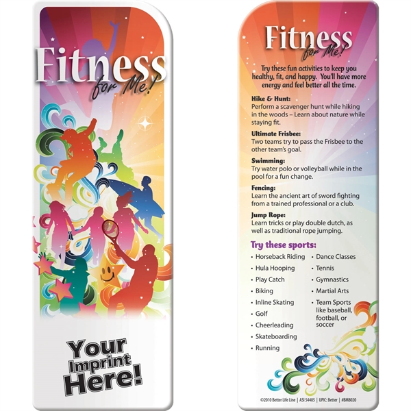 Custom Bookmark - Fitness for Me!