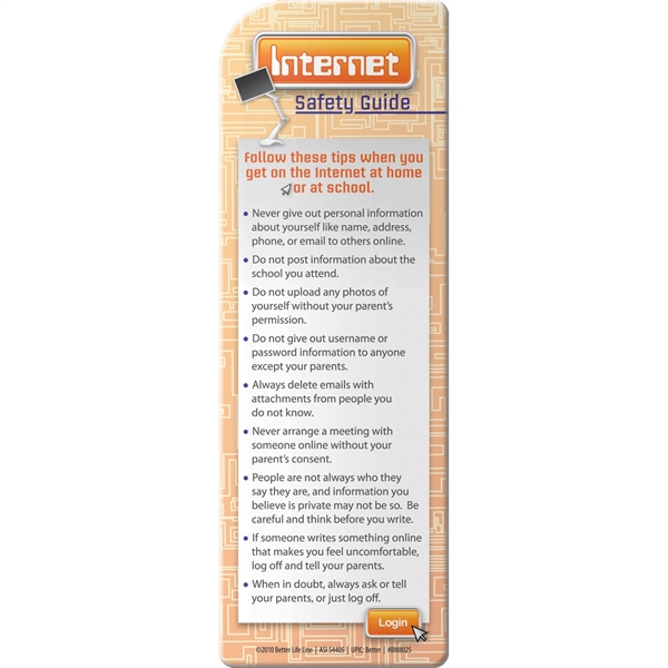 Bookmark - Internet Safety Guide - Bookmark - Internet Safety Guide - Image 2 of 2