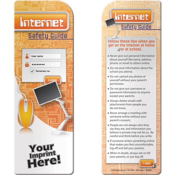 Bookmark - Internet Safety Guide - Bookmark - Internet Safety Guide - Image 0 of 2