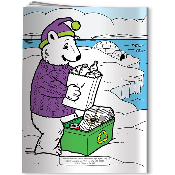 Coloring Book - Eco-Friendly Polar Bear - Coloring Book - Eco-Friendly Polar Bear - Image 2 of 3