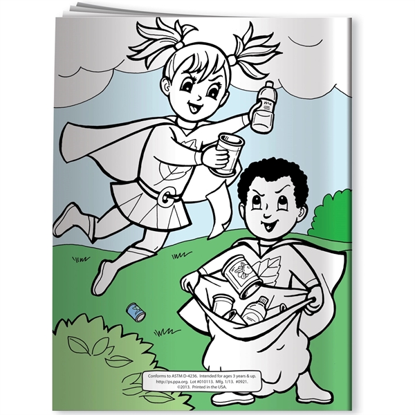 Coloring Book - Eco-Superheroes - Coloring Book - Eco-Superheroes - Image 2 of 3