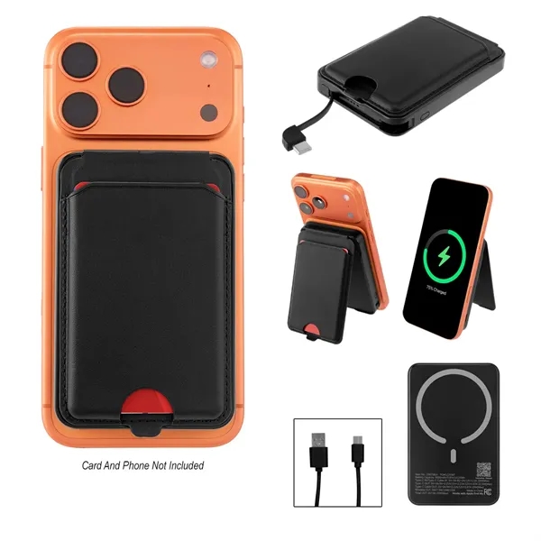 Custom 5,000 mAh Mag Max Charger & Card Wallet