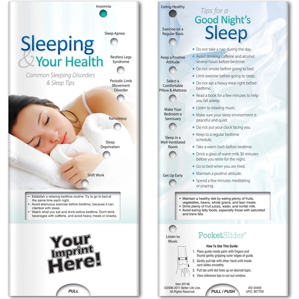 Pocket Slider™ - Sleeping & Your Health - Pocket Slider™ - Sleeping & Your Health - Image 0 of 2