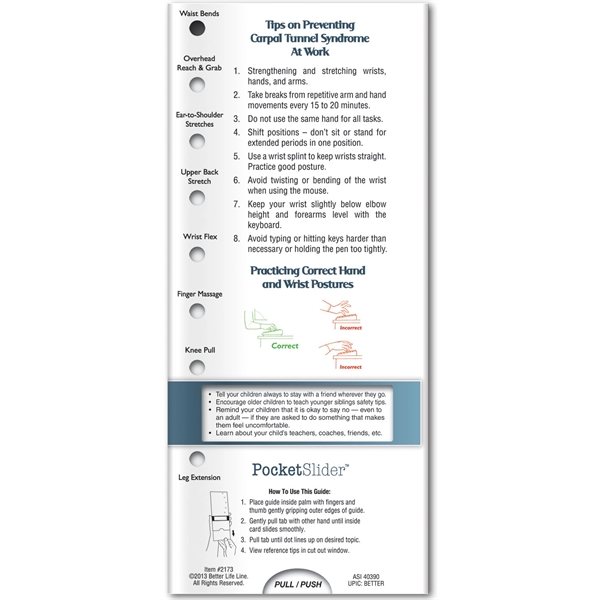 Pocket Slider™ - Ergonomics and Your Health - Pocket Slider™ - Ergonomics and Your Health - Image 2 of 2