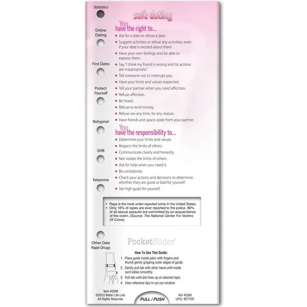 Pocket Slider™ - Safe Dating - Pocket Slider™ - Safe Dating - Image 2 of 2